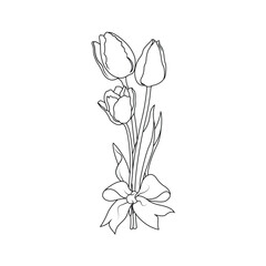 Obraz premium bouquet of tulips