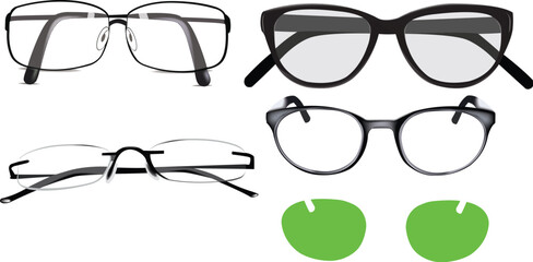 Transparent eyeglasses and sunglasses for men and women