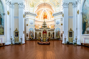 Cathedral of the Nativity of Khrestov. Interior. - obrazy, fototapety, plakaty
