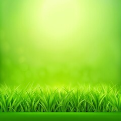 Obraz premium grass illustration background with empty space