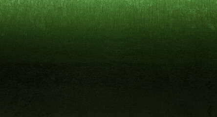 gradient background of dark black and shiny green fabric wallpaper looks like metal use as...