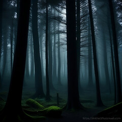 Une forêt sombre et froide