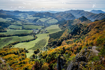 Seasonal natural scene, Sulov rocks, Slovakia