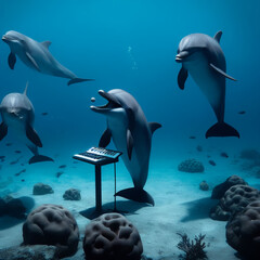 dolphin singing to other dolphins © Tomas