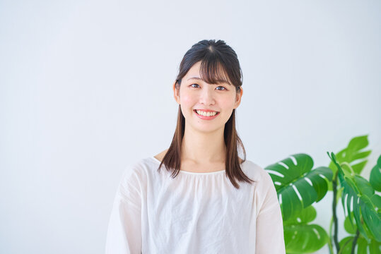 若い女性のポートレート