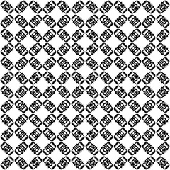 Black seamless abstract pattern. Overlay for background and backdrop. Ornamental design. PNG graphic illustration with transparent background.