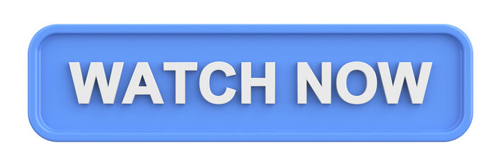 Watch now button. 3D illustration.