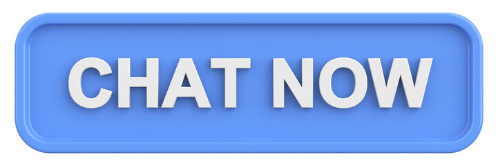Chat now button. 3D illustration.