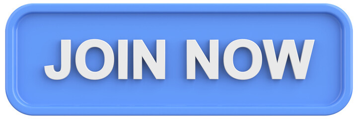 Join now button. 3D illustration.