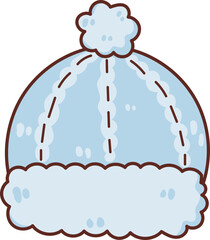 Collection of Christmas cartoons isolated on a white background. Little Santa with gifts and holiday decorations; cute card. Super cute cartoon character, illustration, hand drawn, vector