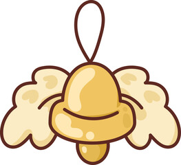 Collection of Christmas cartoons isolated on a white background. Little Santa with gifts and holiday decorations; cute card. Super cute cartoon character, illustration, hand drawn, vector