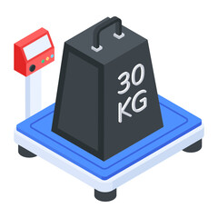 Set of Courier Services Isometric Icon