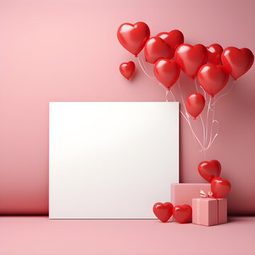 Diseño festivo: Fondo de San Valentín con espacio para texto.