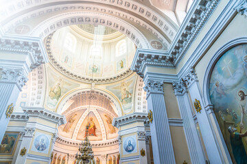 Obraz premium Cathedral of the Nativity of Khrestov. Interior.