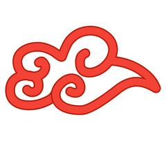 red chinese cloud