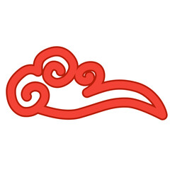 red chinese cloud