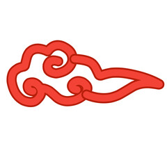 red chinese cloud