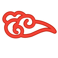 red chinese cloud