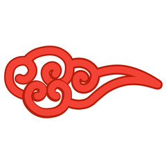 red chinese cloud