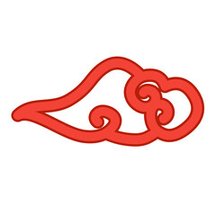 red chinese cloud