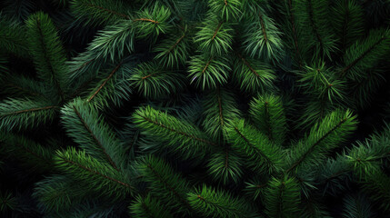 Fototapeta na wymiar Background of Christmas tree branches.
