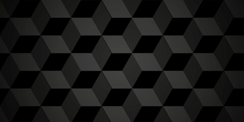 Abstract black and gray grid geometrics patterns square style minimal blank cubic. Geometric pattern illustration tile with mosaic, square and triangle wallpaper.