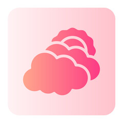 cloudy day gradient icon