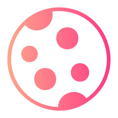 Fototapeta premium full moon gradient icon