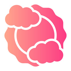sunny gradient icon