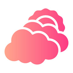 cloudy day gradient icon