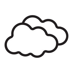 cloudy line icon