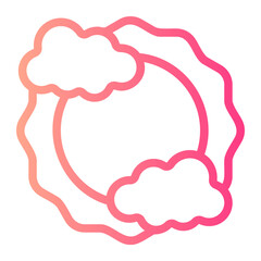 sunny gradient icon