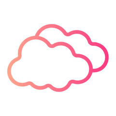 cloudy gradient icon