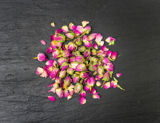 Dry Rose Buds, Roses Petals for Pink Flower Tea, Dried Persian Rosebuds, Rose Buds Textured Flowers