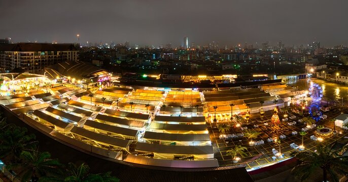 The Ratchada Train Market in Bangkok