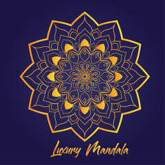 
 Luxury Mandala Design Background With Golden Pattern Indian Floral Style. Luxury Mandala For Business Card, Brochure, Tattoo, Banner, Cover Page.