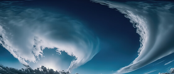 Heavenly Blue Sky with Fluffy Clouds, variety of cloud formations, sky and clouds, UHD Wallpaper, 16K Wallpaper, 16K UHD image, clear blue sky, UHD Backgrounds.