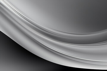 Abstract background with smooth wavy lines in black and white colors