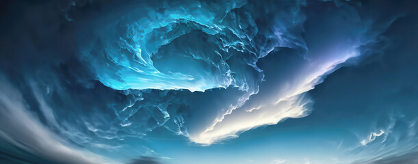 Heavenly Blue Sky with Fluffy Clouds, variety of cloud formations, sky and clouds, UHD Wallpaper, 16K Wallpaper, 16K UHD image, clear blue sky, UHD Backgrounds.