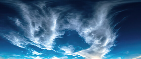 Heavenly Blue Sky with Fluffy Clouds, variety of cloud formations, sky and clouds, UHD Wallpaper, 16K Wallpaper, 16K UHD image, clear blue sky, UHD Backgrounds.