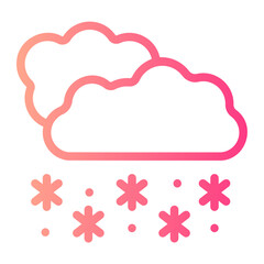 snowy gradient icon