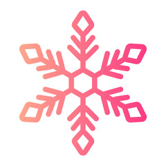 snowflake gradient icon