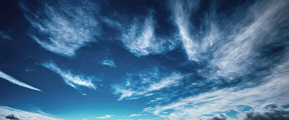 Heavenly Blue Sky with Fluffy Clouds, variety of cloud formations, sky and clouds, UHD Wallpaper, 16K Wallpaper, 16K UHD image, clear blue sky, UHD Backgrounds.