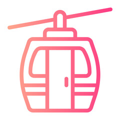 cable car gradient icon