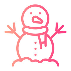 snowman gradient icon