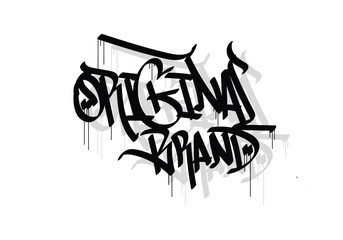 ORIGINAL BRAND word graffiti tag style