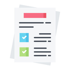 Obraz premium To Do List Flat Icon