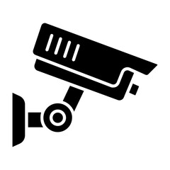 CCTV Camera Glyph Icon