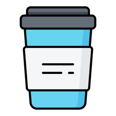 Coffee Line Color Icon