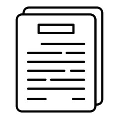 Contract Outline Icon